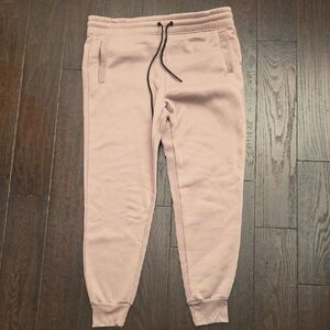 Men's Soft Pink Joggers with Elastic Waistband